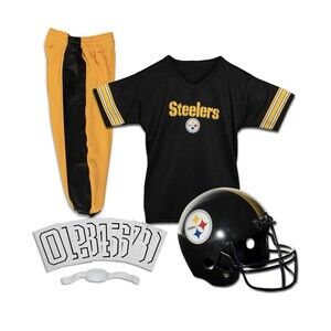 Franklin Steelers Uniform Set Youth NFL Football Jersey Helmet  Small  Open box